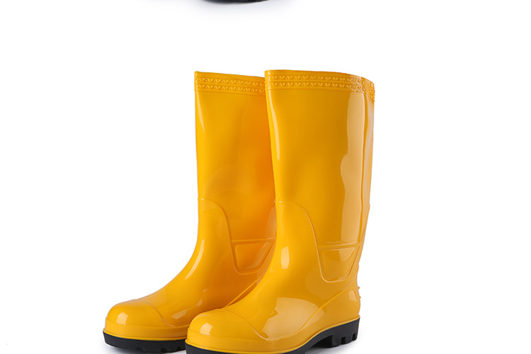 钢头防砸高筒防护雨鞋男1801高帮三防劳保鞋护脚工作雨靴水鞋胶鞋详情20