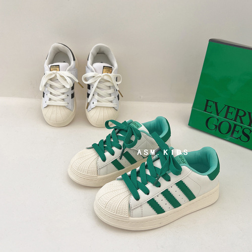 夏萌童鞋2022秋季新款男女童拼色软底板鞋儿童便捷侧魔术贴休闲鞋详情57