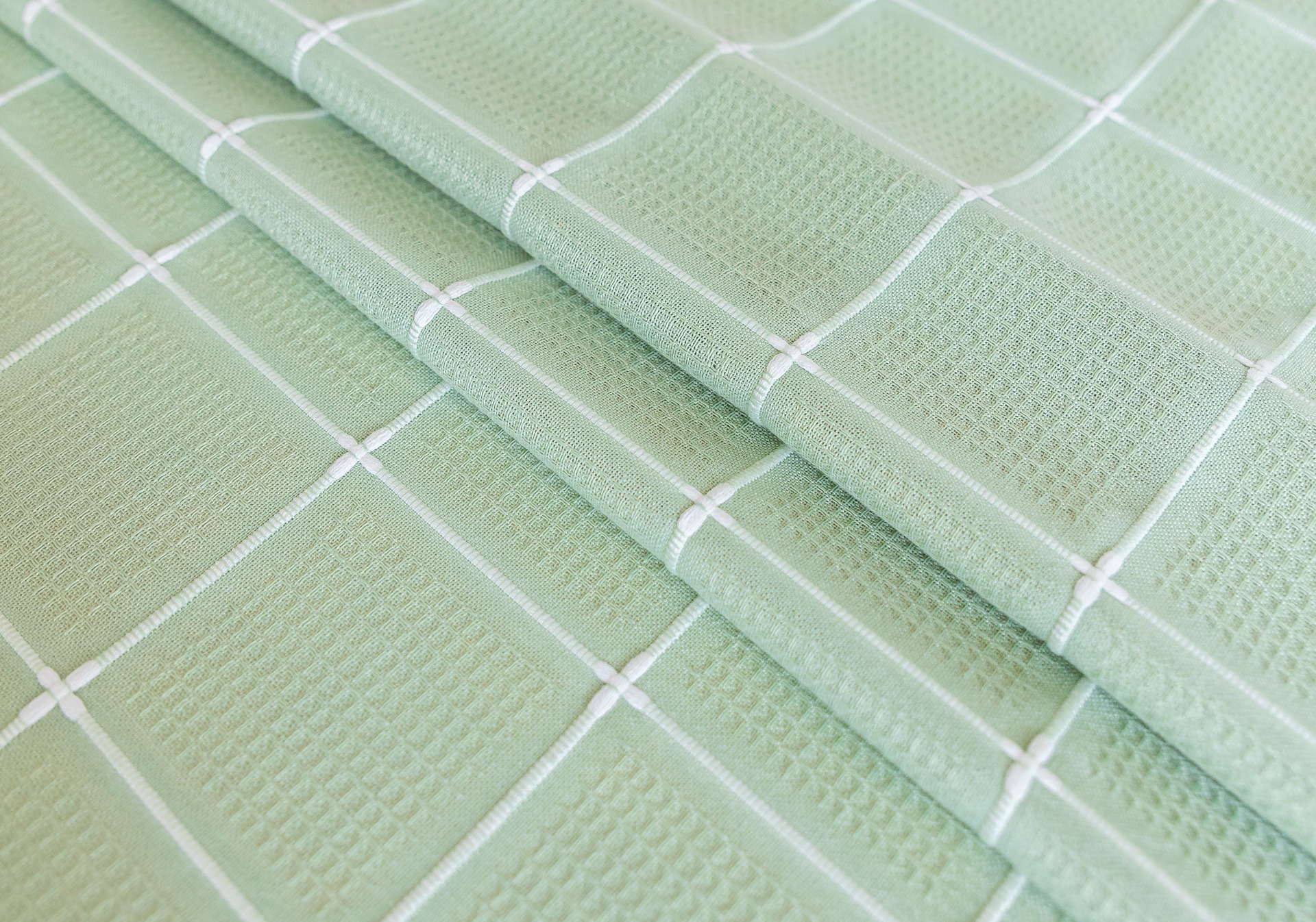 Cross-border new embroidered checkered decorative items, home tablecloths, Japanese solid color, American thickened table cushions pic 30