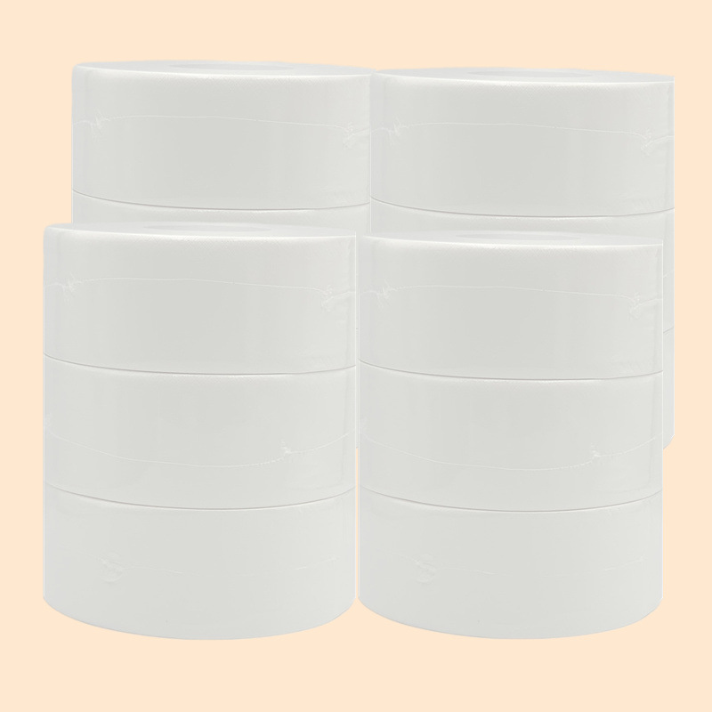Commercial large rolls of paper, thickened public toilet paper, hotel and guesthouse washrooms and restrooms, large rolls of paper that are not easy to break pic 9