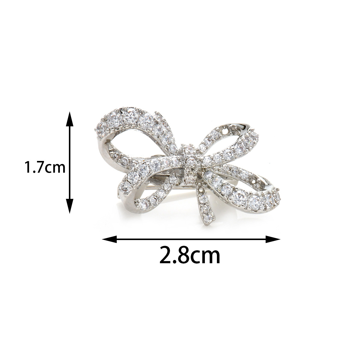 领针立体蝴蝶胸针纯铜微镶速卖通亚马逊跨境爆款迷你胸针婚礼配饰详情1