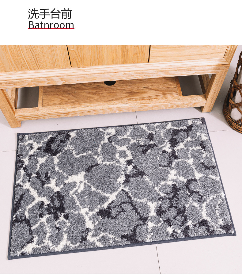 大达地垫房间门口浴室吸水家居入户脚垫卫浴垫子家用卧室地毯详情36