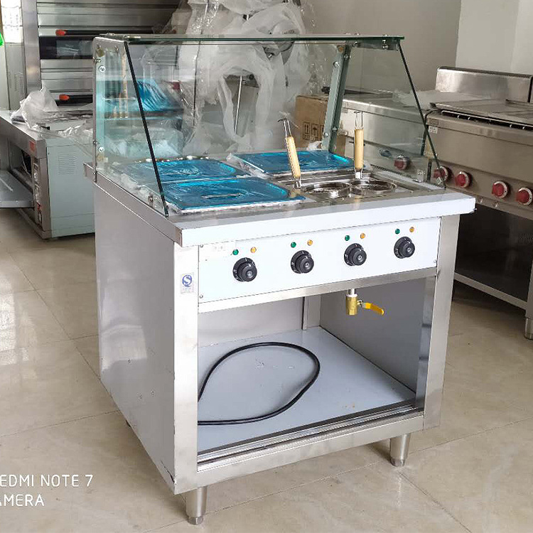 Qianmai Oden Machine EH-800 with glass cover, convenience store electric noodle cooker, commercial spicy hot pot skewer machine pic 22