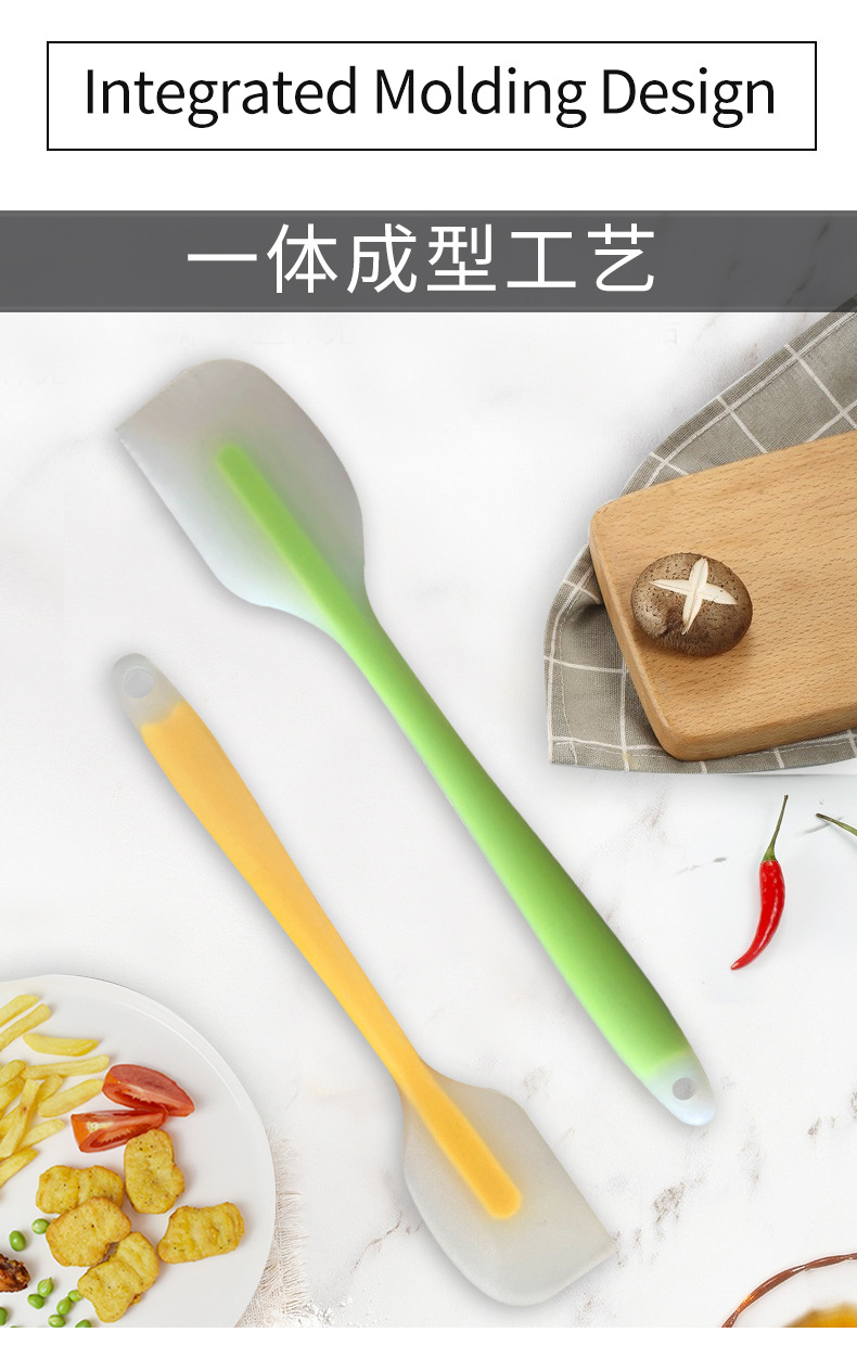 工厂硅胶刮刀奶油抹刀小号半透硅胶刮刀家用烘焙硅胶刮刀现货批发详情16