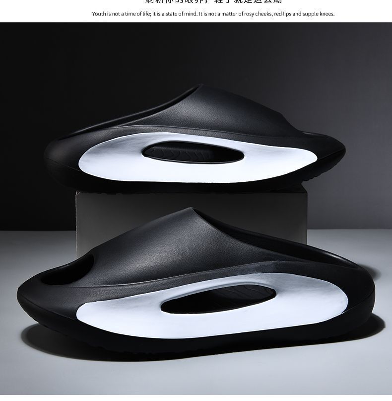 椰子拖鞋yeezy女外穿凉拖情侣厚底eva踩屎感家居家用大码拖鞋批发详情16