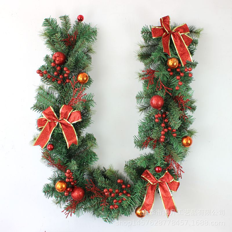 Desheng Cross-border E-commerce Christmas wreath, rattan door lintel, upside-down tree, hotel scene decoration, Christmas hanging ornaments pic 16
