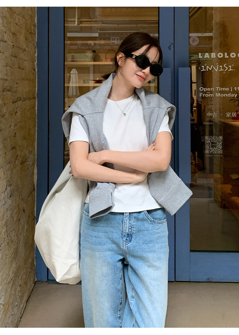 【11 Colors 】 Basic round-neck short-sleeved T-shirt for women 2025 Spring/Summer New simple and versatile solid color top T003 pic 24