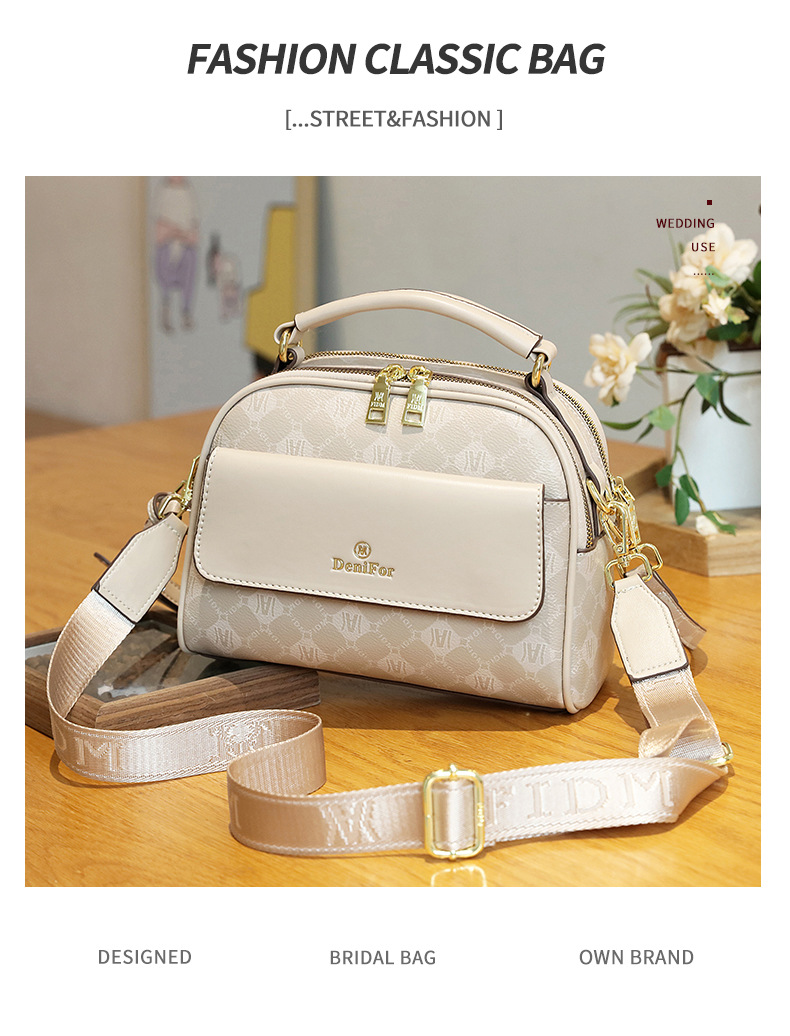 厂家2023新款女包宽肩带小方包女单肩斜跨包手提包包女潮一件代发详情2