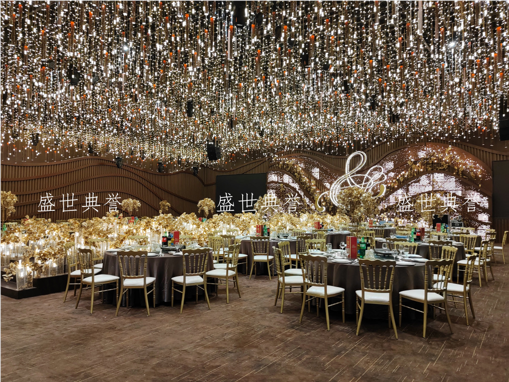 Hangzhou Banquet Center dining tables and chairs Hotel theme wedding bamboo joint chairs, European-style wedding castle chairs, wedding banquet folding chairs pic 19