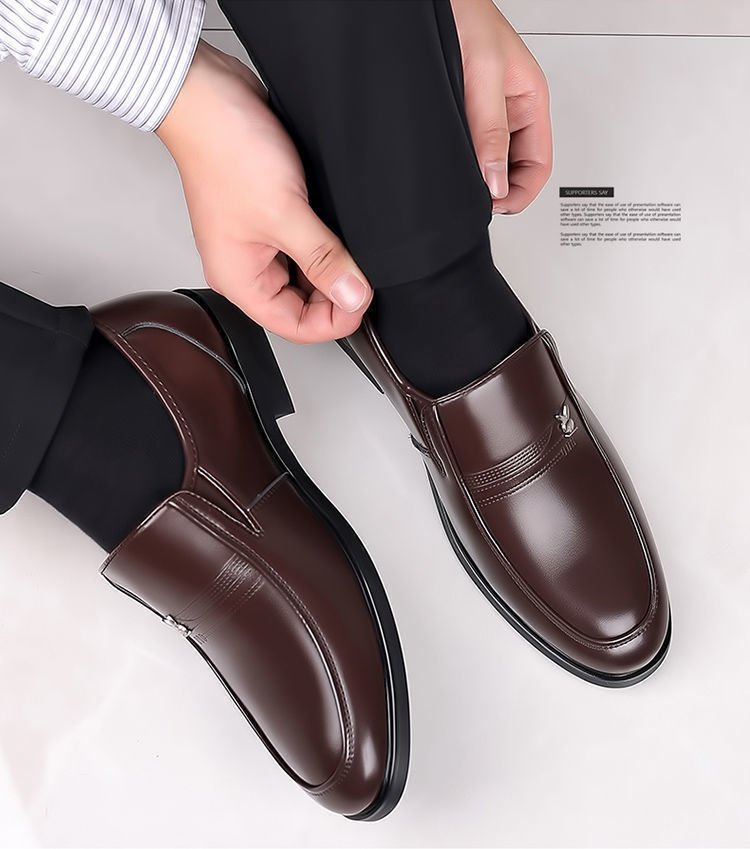 真皮牛皮男鞋特价清仓皮鞋青年时尚百搭潮男鞋软底商务休闲鞋子潮详情20