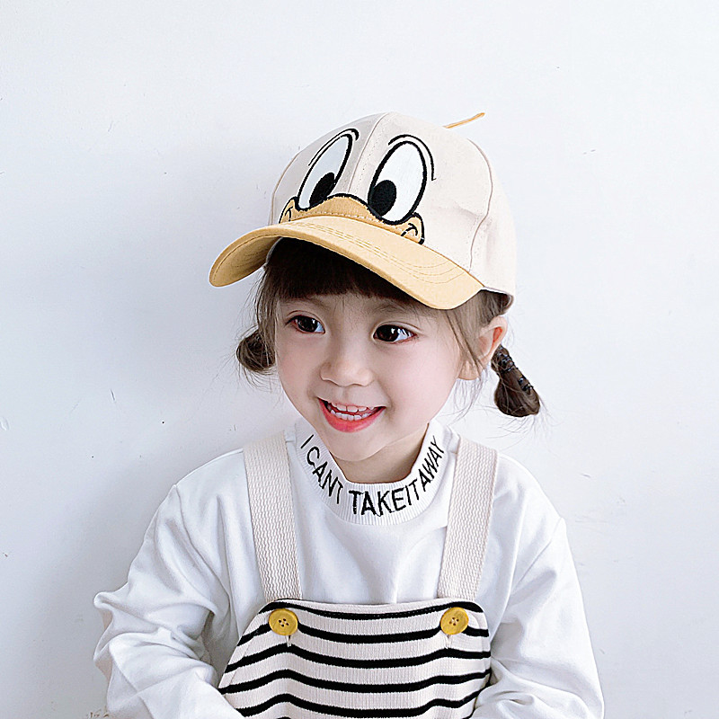 儿童帽子韩版卡通可爱春秋季出游宝宝鸭舌帽男女童婴儿棒球帽超萌详情2