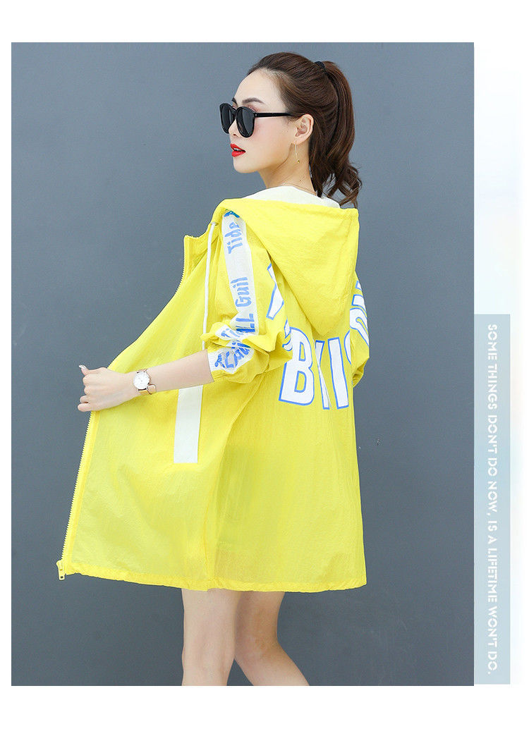 The new summer 2021 sun-protective clothing for women, mid-length windbreaker, Korean-style loose and breathable large-sized sun-protective clothing, and light jacket are trendy pic 7