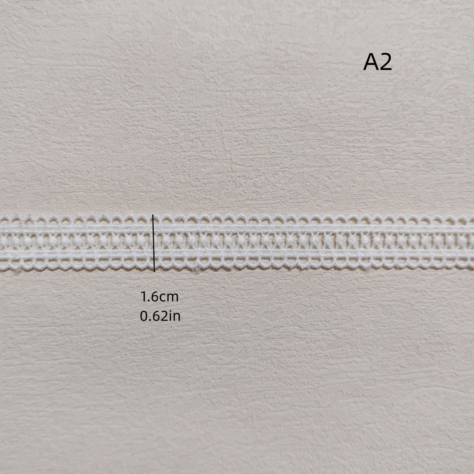 Cross-border sewing decorative clothing accessories: Two exquisite small edges, milk thread fine thread embroidered lace, water-soluble lace, white pic 4