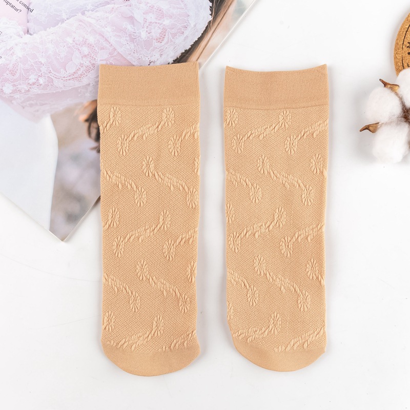 Дети темноволосых шелковых чулок в середине весны и Лета имеют толстые шелковистые бархатные твёрдые шелковые чулки для бабушкиных носков pic 22