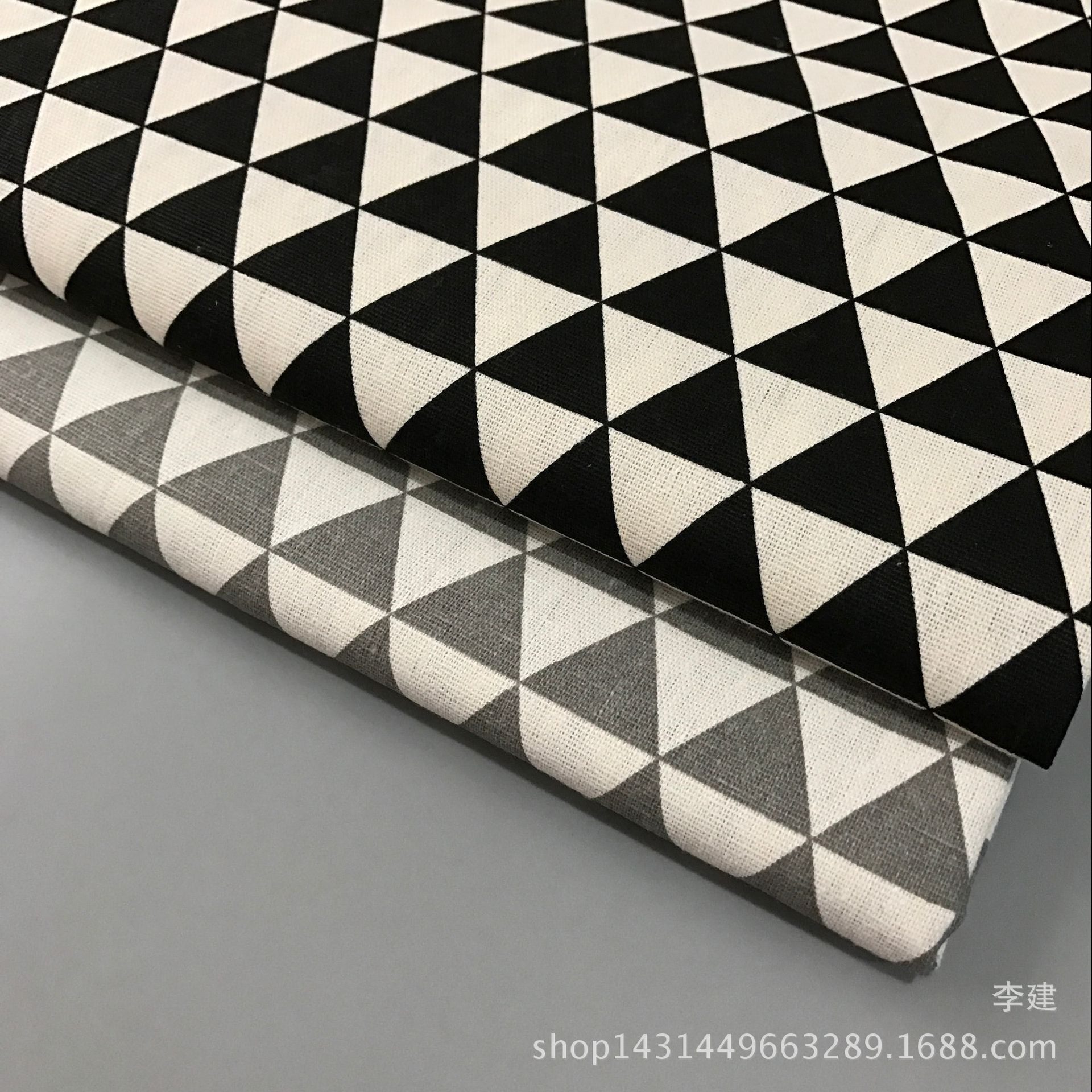 Jianxiang Textile Factory supplies linen printed Nordic-style tablecloths, cushions, aprons and storage bags, which can be made into PE film pic 5