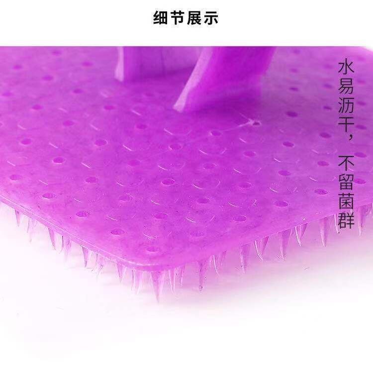 Vegetable and fruit cleaning brush, draining basket, sink gap, soft rubber cleaning brush, multi-functional universal pot brush pic 17