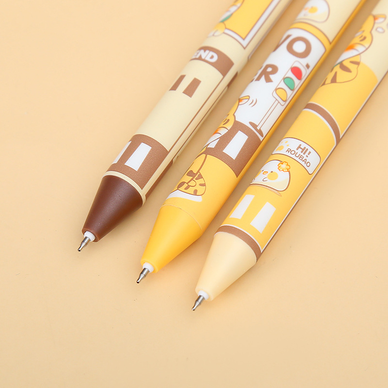 中帆ZF2681插画师联名款AOWO虎阿五低重心st头刷题笔按动中性笔详情4