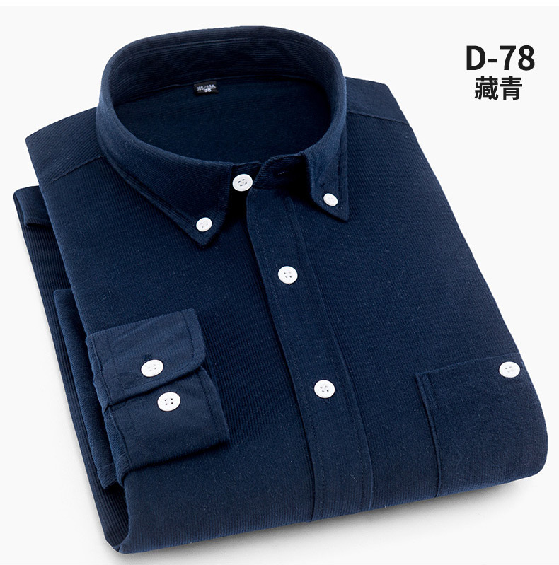 Camisa de pana otoño manga larga plus cotton coat hombre negocios casual top camisa sin escaldor coat hombre al por mayor pic 21