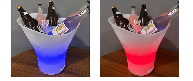 厂家直销发光蓝牙冰桶7升低音炮酒桶LED灯光小音箱露营冰桶详情7