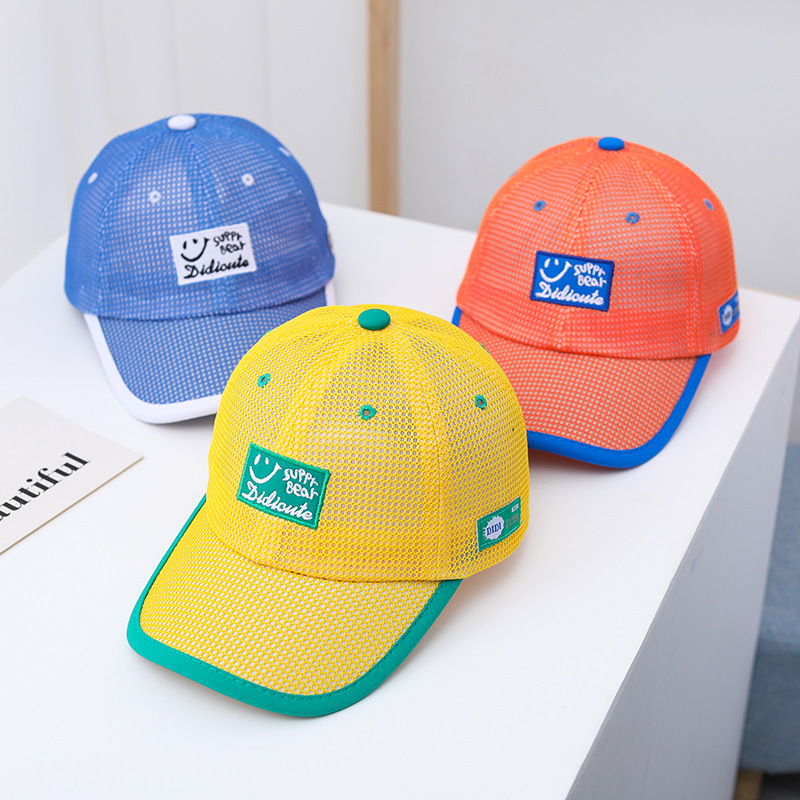 儿童帽子夏季薄款男童防晒宝宝遮阳鸭舌帽男孩夏天太阳帽网眼凉帽详情3