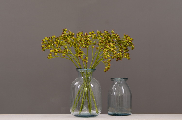 Dongli Flower Industry offers wholesale of artificial flowers for Chinese-style living room, home and dining table decoration. We provide one-piece consignment services for large branches, multi-headed artificial berries, rose fruits, small white fruits and green fruits pic 16