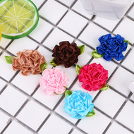 金边纱带康乃馨立体手工花朵 diy饰品配件头饰服装辅料胸花定zuo详情4