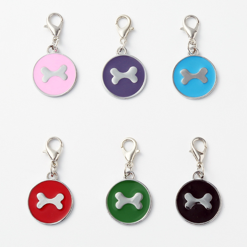 Hot-selling simple 6-color oil-dripping pet bone jewelry pendants, pet jewelry for cat and dog brands, in stock and wholesale pic 5