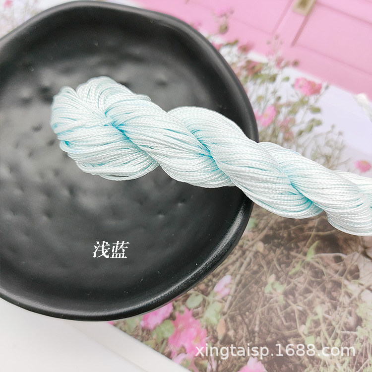 diy jewelry thread AB, Taiwan jade thread, colorful jewelry, nylon thread, jade bracelet, braided rope, 1mm jade thread wholesale pic 32