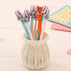 zf2127 Creative Silicone Dandelion Gel Pen, Simulated Flower Ball Pen, Cute Plush Ball, Ball Signature Pen pic 6