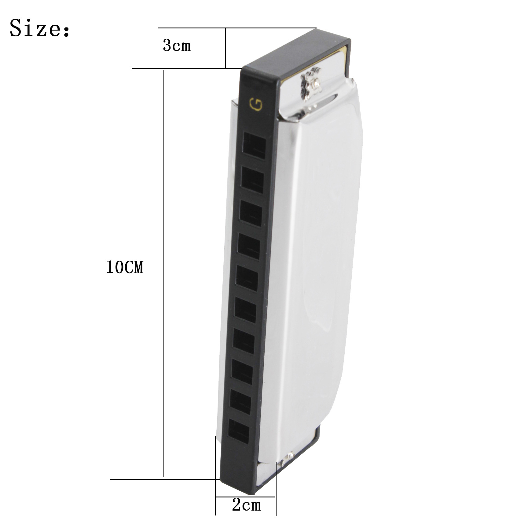 正品天鹅CG调10孔20音口琴儿童学生初学吹奏乐器十孔布鲁斯口琴详情4