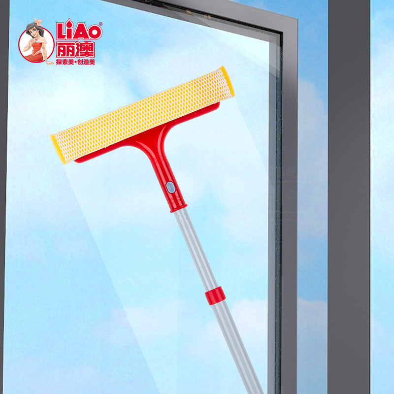 家用不锈钢滚轮式胶棉吸水海绵挤水拖把免手洗懒人拖布硬胶棉头详情4