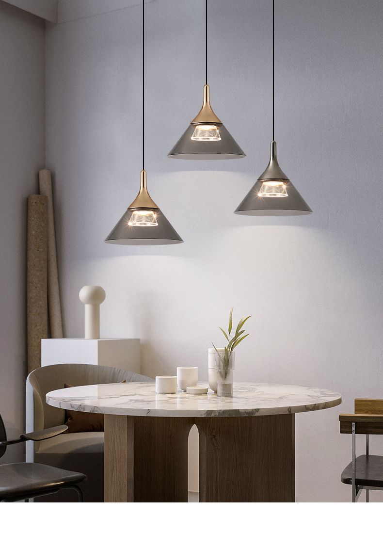 Candelabro de cama moderno simple ligero lujo minimalista influencers dormitorio estudio comedor bar largo cable elevable candelabro pequeño pic 2