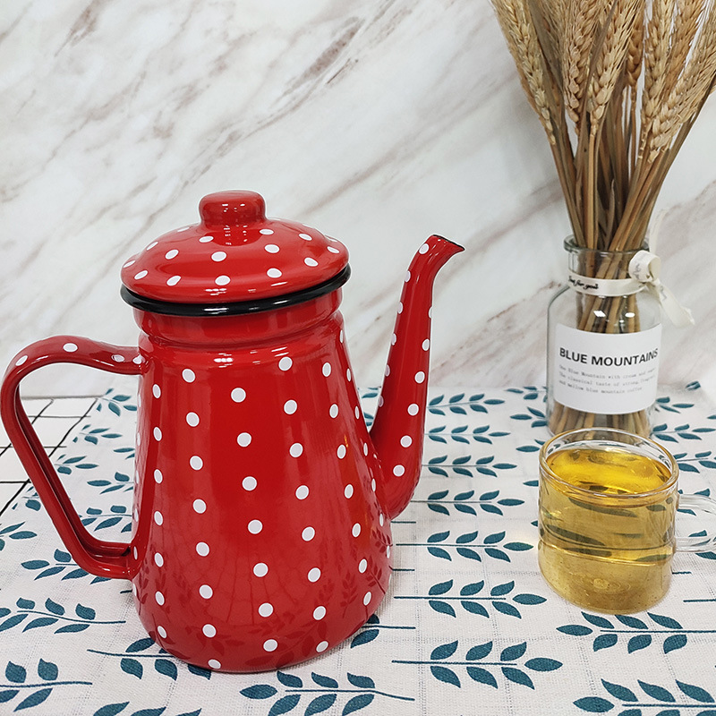 Direct sales of enamel water kettles, teapots and seasoning kettles in various colors available for home and kitchen use pic 2