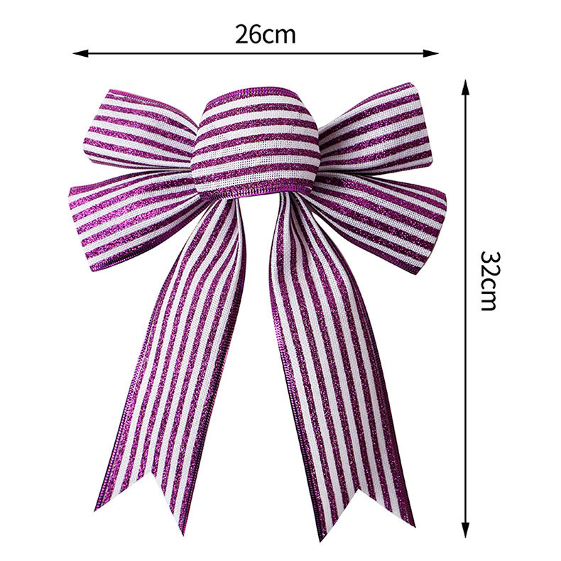 Wholesale of handcrafted Christmas tree ornaments and pendants with black, white, red and black checkered patterns made of Simisi faux linen ribbons pic 52