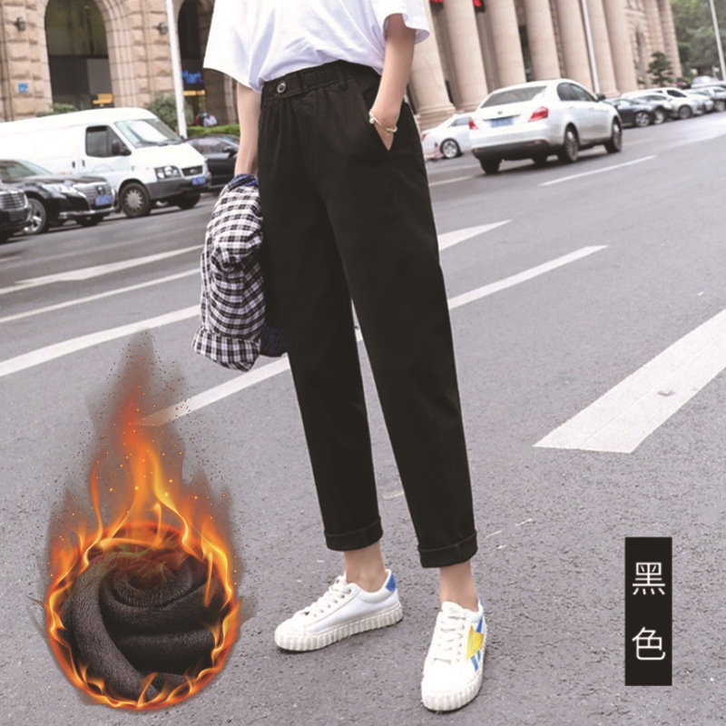 2023 primavera/otoño nuevo negro lápiz pantalones outwear leggings mujer slim stretch pantalones de pies pequeños tamaño más mujeres pic 29