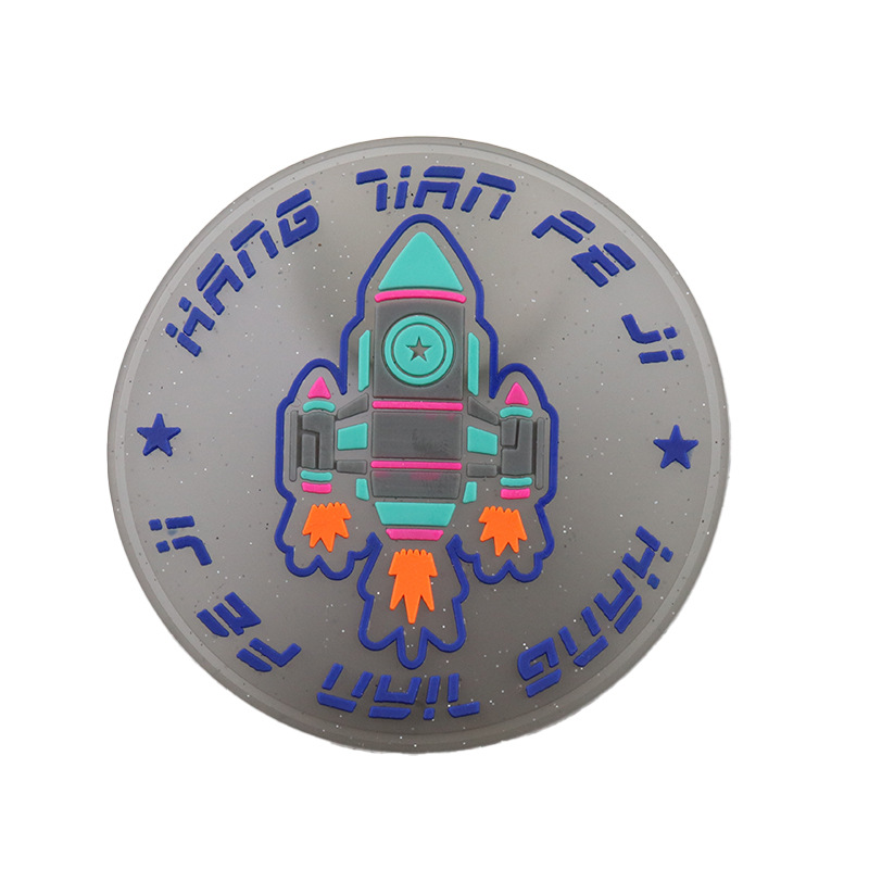 硅胶PVC滴塑标不干胶 DIY 橡胶胶章臂章厂家直销橡胶标 标牌批发详情2