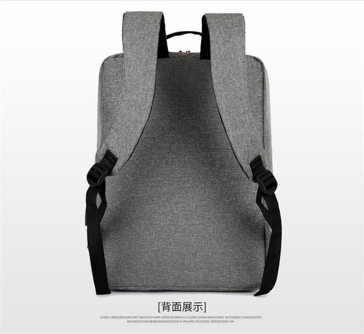 Cross-border backpacks, simple notebooks, business computer bags, campus student schoolbags, trendy travel backpacks that can be printed with logos pic 69