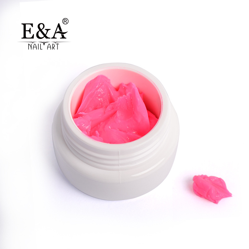 E&A 4D Stereoscopic Phototherapy Nail Art Carved Clay Carved Flower Glue 24-color exclusive for export pic 6