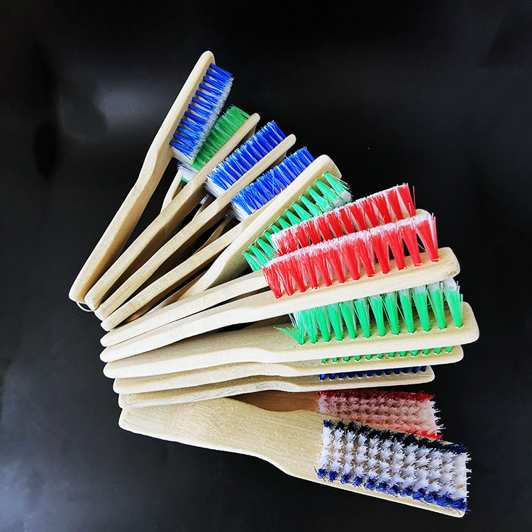 Q1233 Long-handled bamboo shoe brush, soft bristle laundry brush, board brush, cleaning brush, multi-functional creative transparent brush, Yiwu pic 4