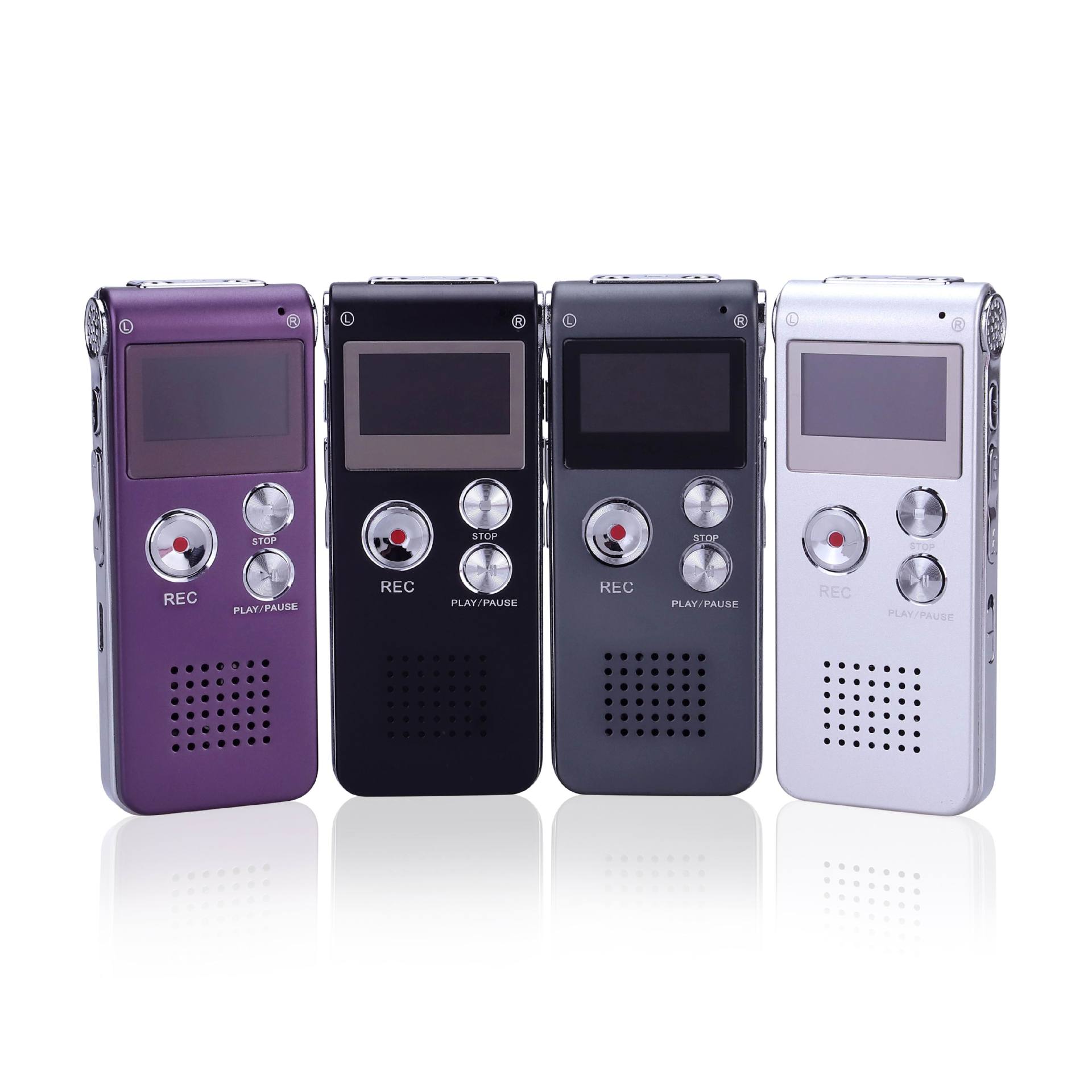 8G/16G digital voice recorder, smart recording MP3 player, external playback function, cross-border e-commerce voice recorder pic 1