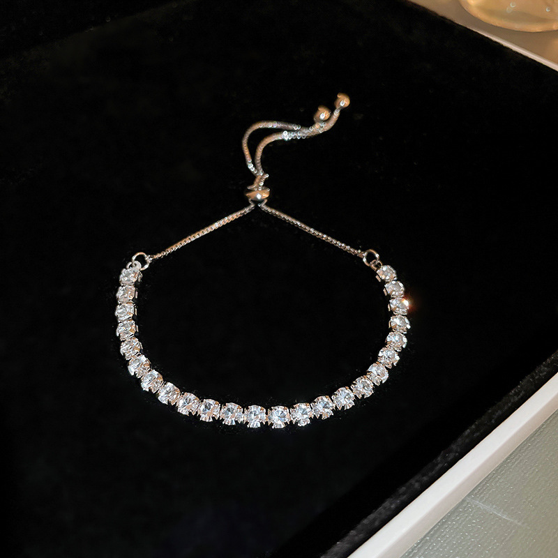 Korean fashion Zircon adjustable bracelet, a light luxury and high-end style bracelet, is unique and versatile, a new type of elegant jewelry pic 46