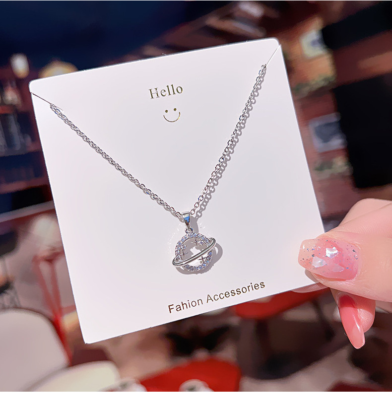 日韩轻奢设计感银色钛钢项链女ins潮小众百搭网红锁骨链高级颈链详情17