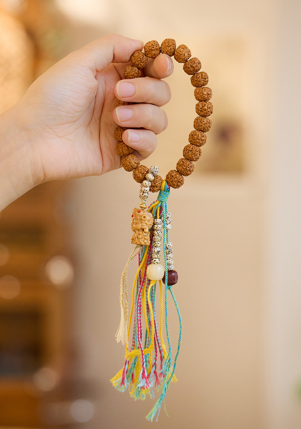 National trend cultural and creative, natural diamond Bodhi seed bracelet, Du Mu retro tassel hand-held pendant, collectible and wholesale pic 15