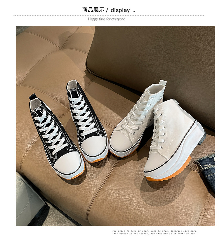 外贸大码女士高帮帆布鞋2023新款运动休闲单鞋百搭厚底透气小白鞋详情17
