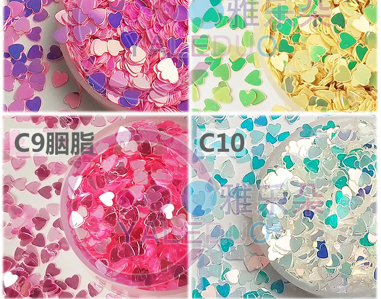 Heart-shaped sequins, 4mm nail polish, nail stickers, eye makeup, cup lining, diy sequin material, hats, bags, accessories pic 8