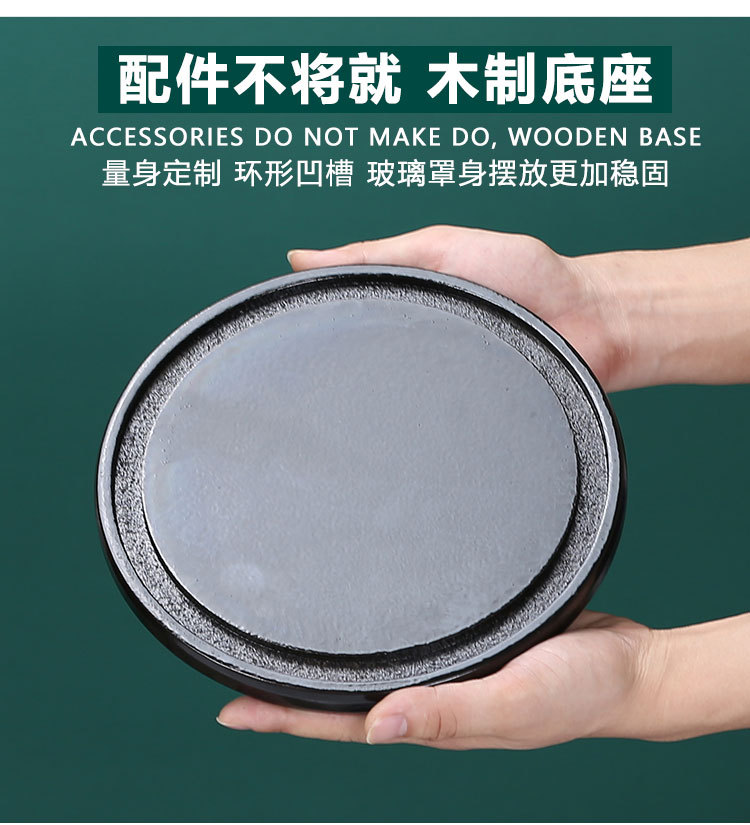 The original manufacturer supports various sizes of preserved flower glass covers for creative handicrafts and transparent glass vases pic 5