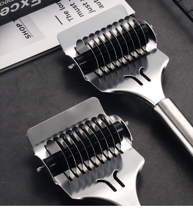 Stainless steel hand-made noodle cutting tools, noodle cutter, manual noodle machine, new household rolling noodle knife, cutting noodle knife pic 10