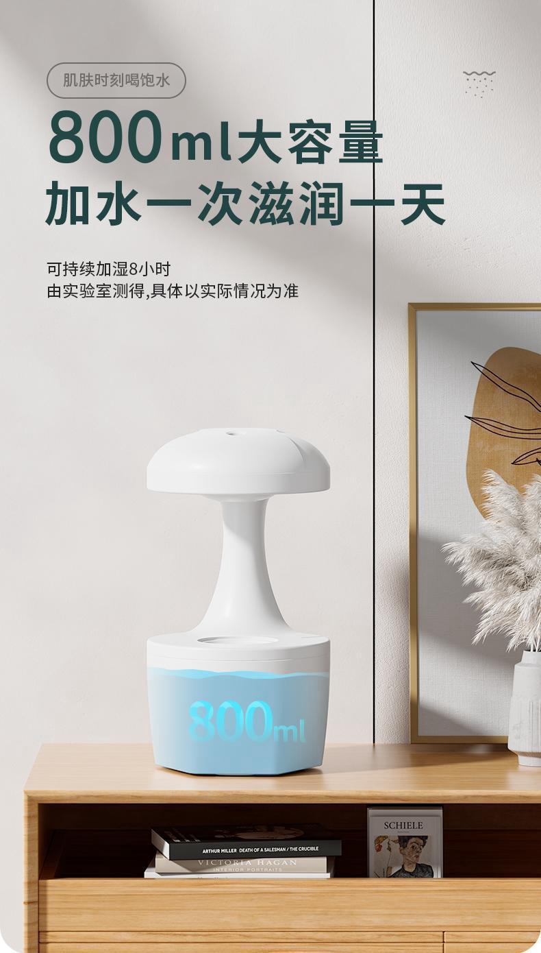 反重力加湿器水滴倒流家用静低音卧室小型办公桌面空气净化大雾量详情10