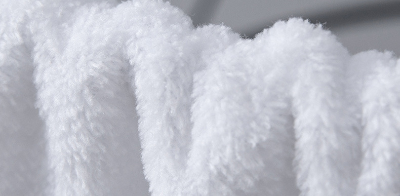 厂家批发一次性珊瑚绒毛巾餐厅宾馆美容院KTV方巾柔软吸水白毛巾详情15