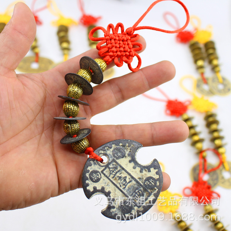 Genuine copper coins, Arhat beads, Five Emperors coins, copper coins, woven Five Emperors coins, pendants, copper coin craftsmanship, hanging signs, and Eight Trigrams plate manufacturers pic 30